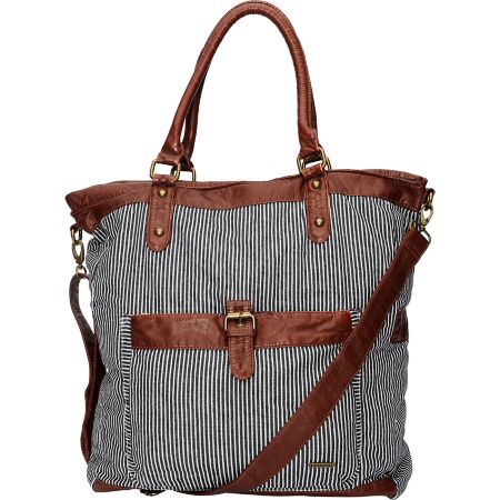 Hurley Girls One & Only Pinstripe Book Tote Bag