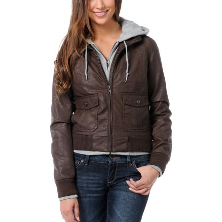 Obey Jealous Lover Brown Bomber Jacket