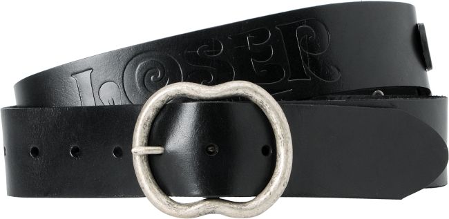 Loser Machine Union Black Leather Belt