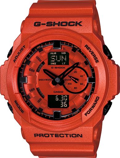 G-Shock GA150A-4A Metallic Orange Watch