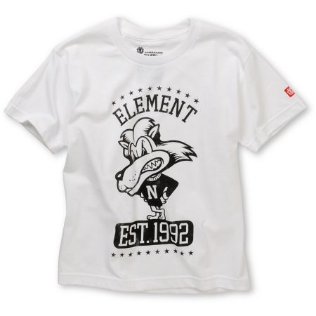 Element Boys Lion White Tee Shirt