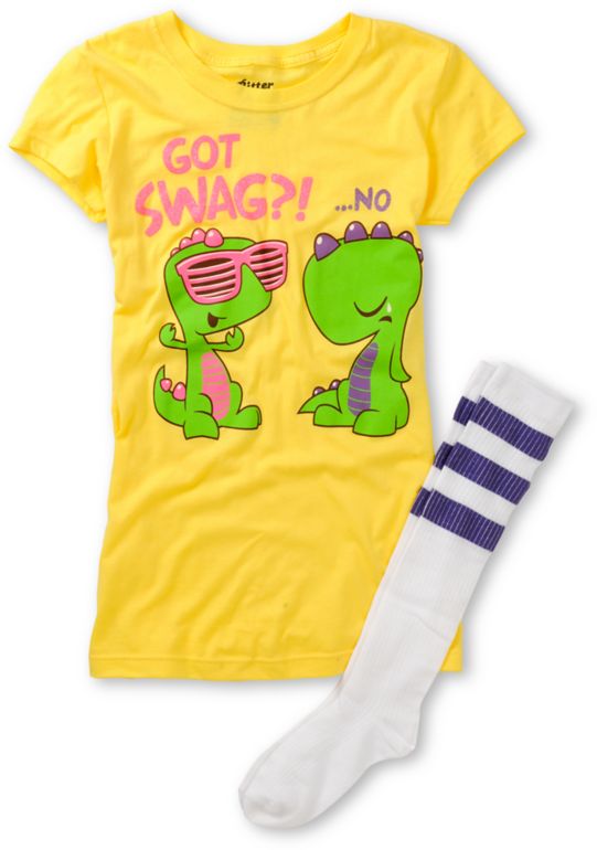 Bitter Sweet Got Swag Graphic Tee & Socks Pack