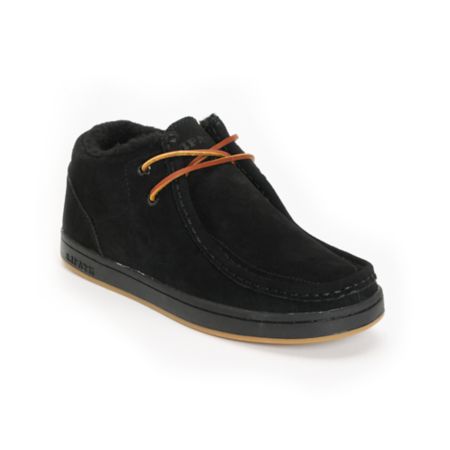 Ipath Cat Shearling Black Suede Shoe