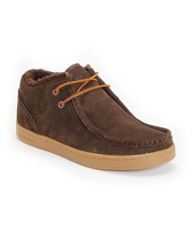 Ipath Cat Shearling Coffee Suede Shoe