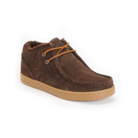 Ipath Cat Shearling Coffee Suede Shoe