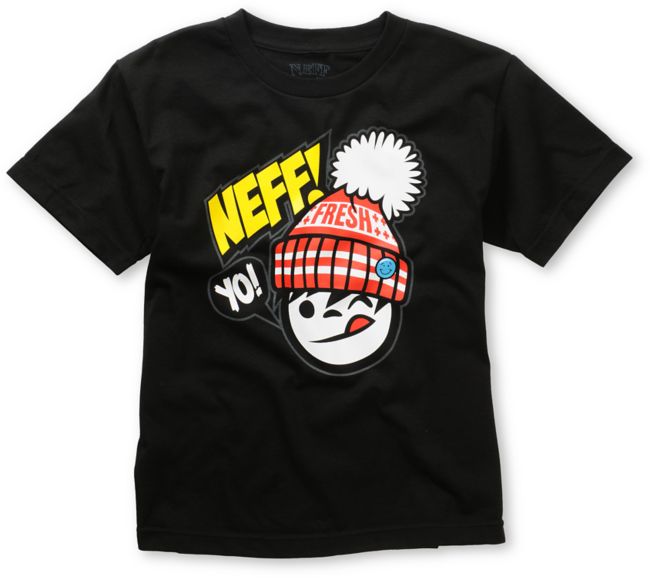 Neff Boys Yo Fresh Black Tee Shirt