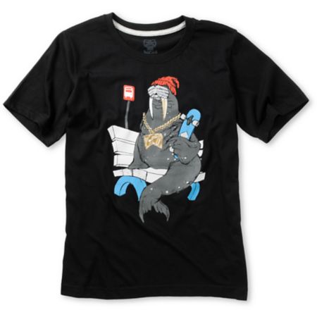 Nike Boys Walrus Black Tee Shirt