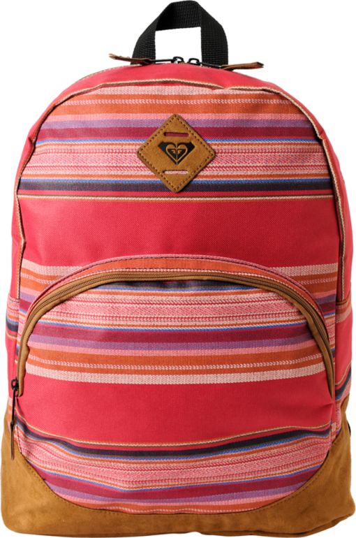 Roxy Fairness Hot Lava Pink Stripe Backpack