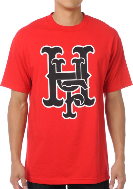 HUF Big League Red Tee Shirt