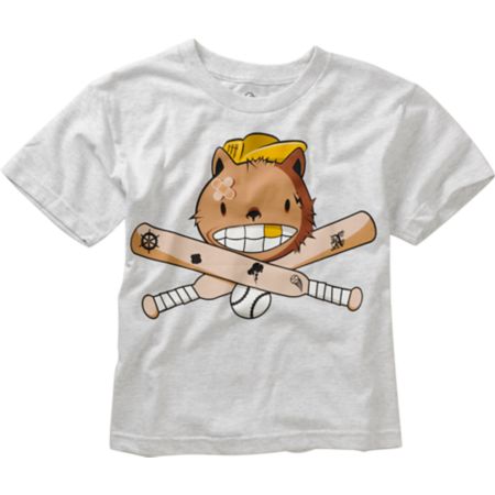 A-Lab Boys Baseballer Heather Grey Tee Shirt