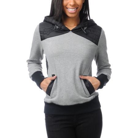 Fox Girls Trials Heather Graphite Pullover Hoodie