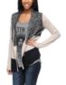 Element Girls Minka Natural/Black Wrap Cardigan Sweater