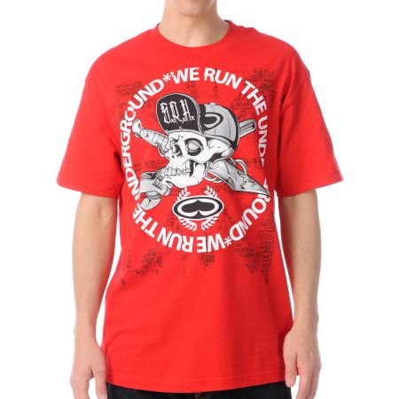 SRH Skull Flip Red Tee Shirt