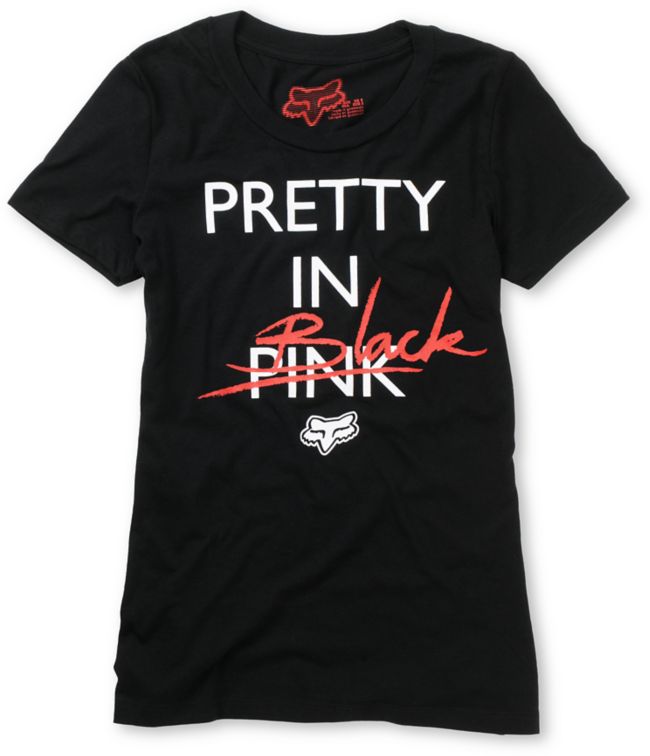 Fox Girls Polish Black Tee Shirt