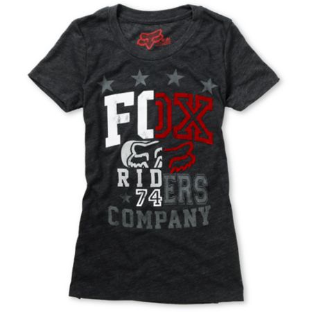 Fox Girls Zoom Charcoal Grey Tee Shirt