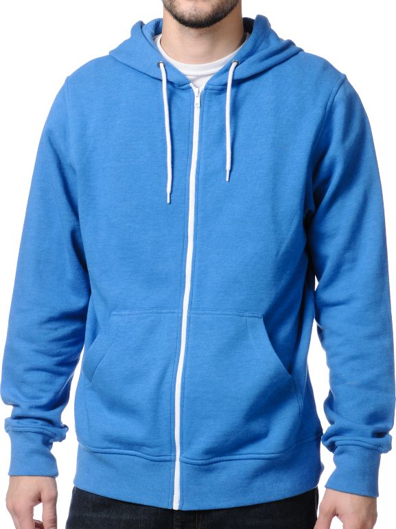 Zine Template Solid Bro Blue Hoodie