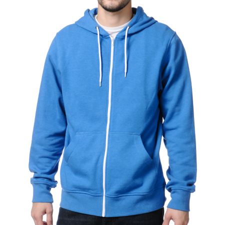 Zine Template Solid Bro Blue Hoodie