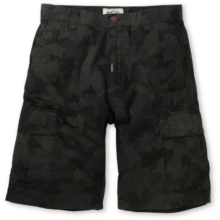LRG Core Black Ripstop Camo Cargo Shorts