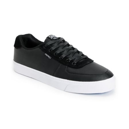 Crooks and Castles Isa Black Leather Shoe