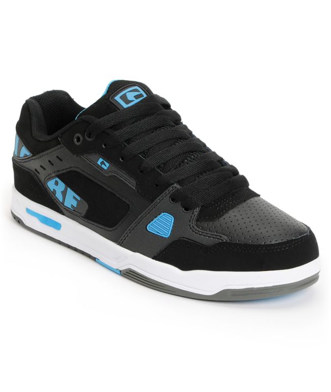 Globe Lock Black & Cyan Blue Skate Shoe