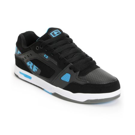 Globe Lock Black & Cyan Blue Skate Shoe