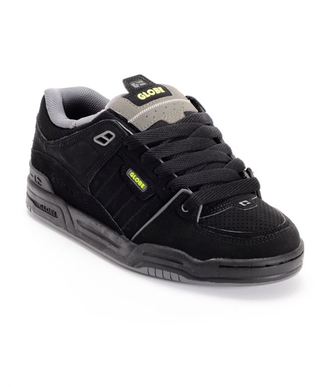 Globe Fusion Black, Charcoal & Lime Skate Shoes