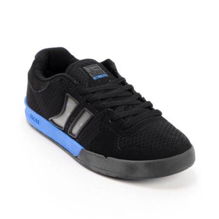 Globe Lift Black & Blue Mesh Skate Shoes