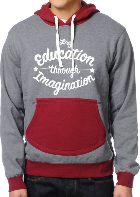 LRG No School Charcoal Pullover Hoodie