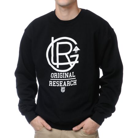 LRG Lrgents Fleece Black Crewneck Sweatshirt