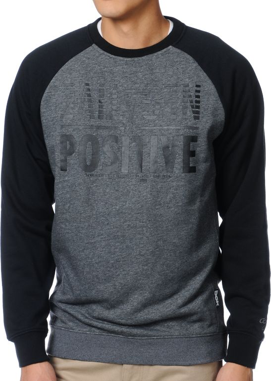 DGK Negative 2 Positive Black Crew Neck Sweatshirt