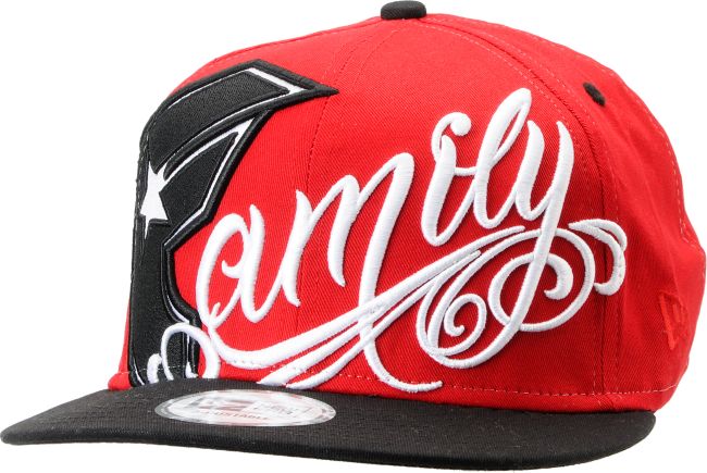 Famous Stars & Straps Always Family Red New Era Snapback Hat