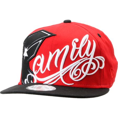 Famous Stars & Straps Always Family Red New Era Snapback Hat