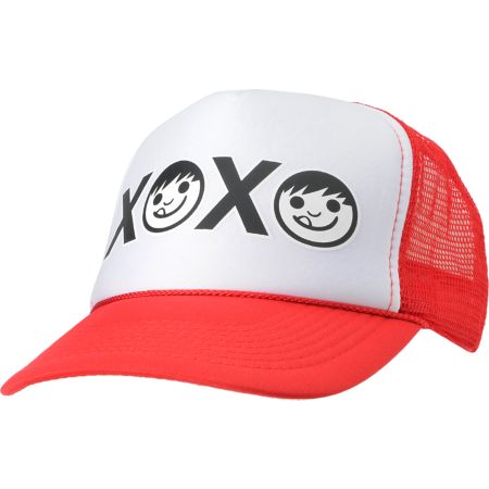 Neff Girls XOXO Red Snapback Trucker Hat