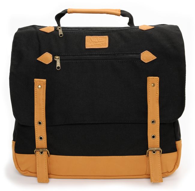 Volcom Supply & Demand Black Messenger Backpack