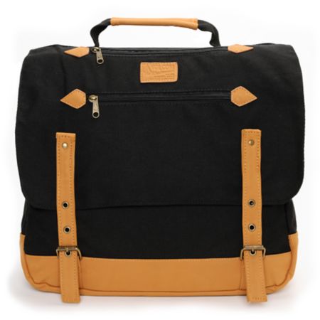 Volcom Supply & Demand Black Messenger Backpack