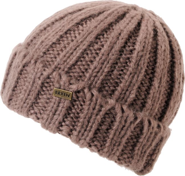 Brixton Jasmine Taupe Brown Knit Beanie