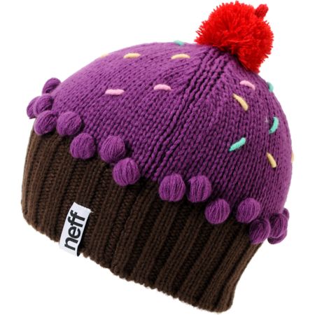 Neff Neon Purple Cupcake Beanie