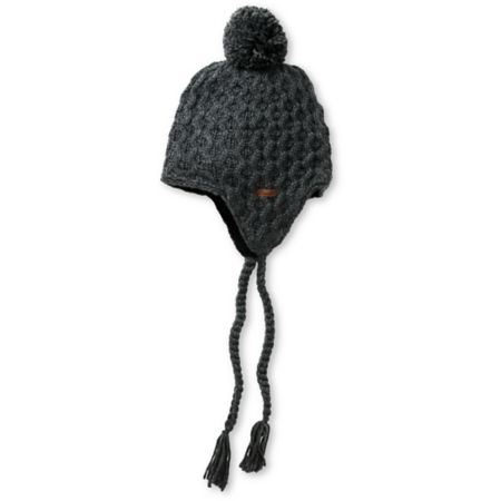 Empyre Girls Aisha Fleece Earflap Charcoal Knit Beanie
