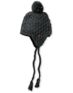 Empyre Girls Aisha Fleece Earflap Charcoal Knit Beanie