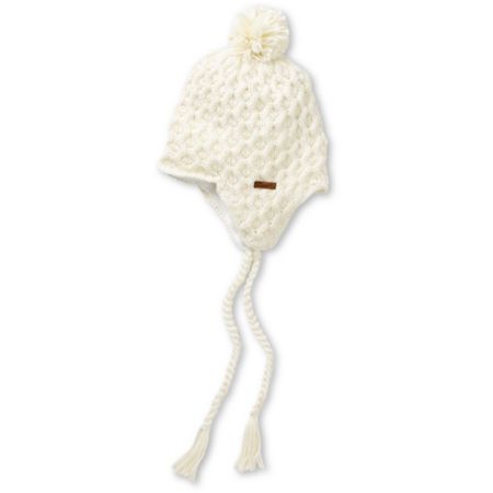 Empyre Girls Aisha Fleece Earflap Vanilla Knit Beanie