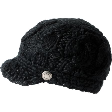 Empyre Girls Bianca Black Visor Beanie