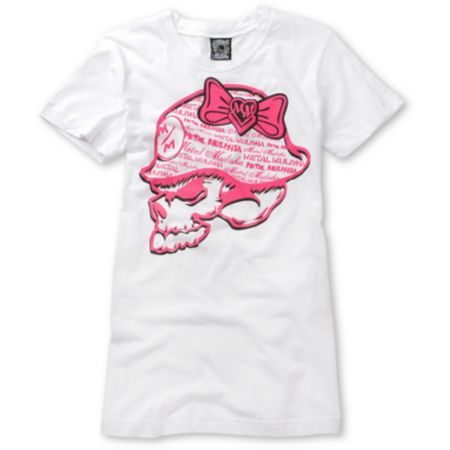 Metal Mulisha Toxic White Tee Shirt