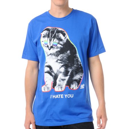 A-Lab I Hate You Blue Tee Shirt