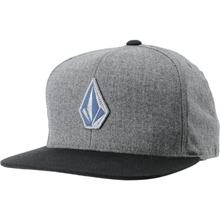 Volcom El Stone Grey & Black Snapback Hat