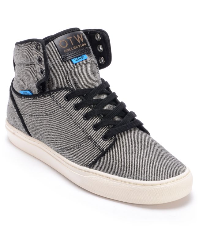 Vans OTW Alomar Black Wool Twill Skate Shoe