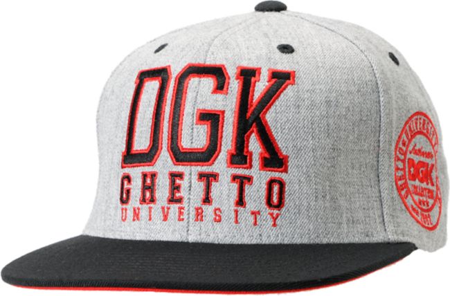 DGK Head Of Class Heather Grey & Black Snapback Hat