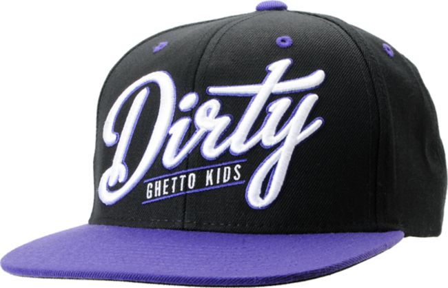 DGK Dirty Black & Purple Snapback Hat