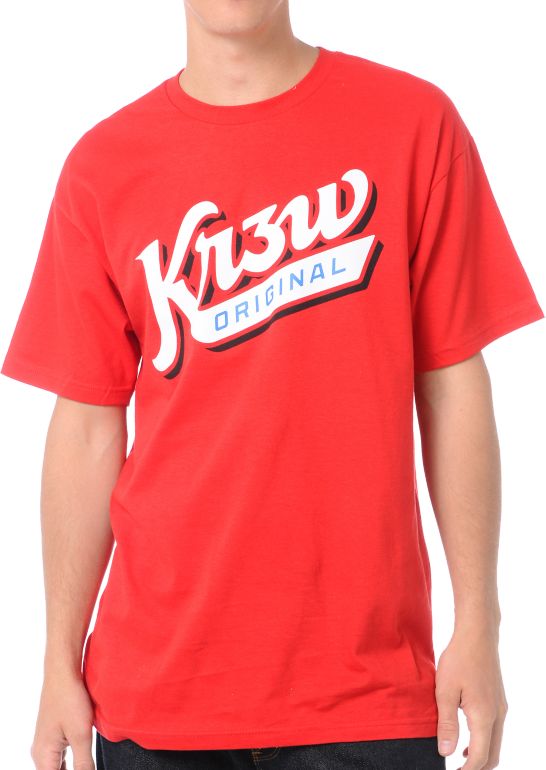 KR3W Shortstop Red Tee Shirt