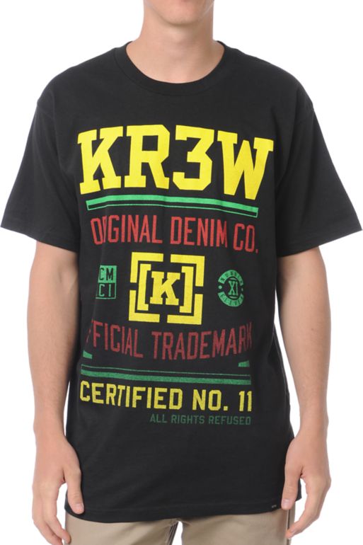 KR3W Charter Black Tee Shirt