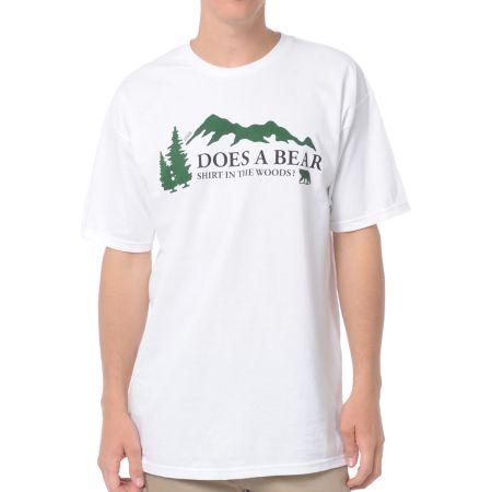 Casual Industrees Bear Shirt White Tee Shirt